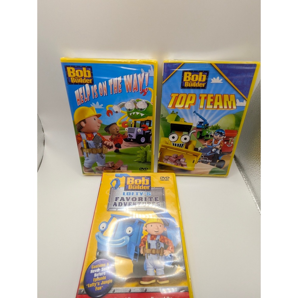 2‎ NIP Bob the Builder DVD Lot of 3 Help Is On The Way Top Team Lofty Adventures